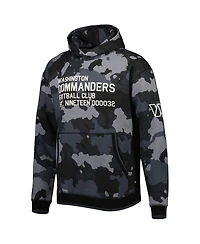 Men's The Wild Collective Black Washington Commanders Camo Pullover Hoodie