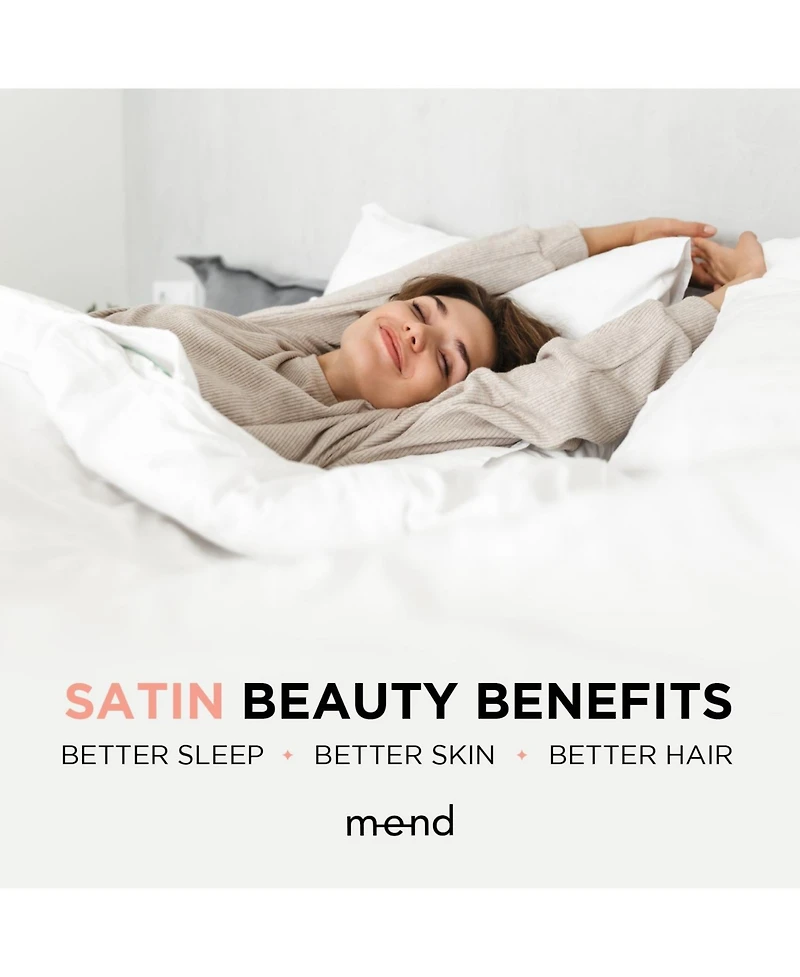 Night Luxury Satin Pillowcase, 2PK, Anti-Aging, Washable