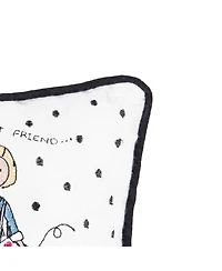 C&F Home 8" x 8" Peace, Love & Puppies Small Petite Embroidered Throw Pillow