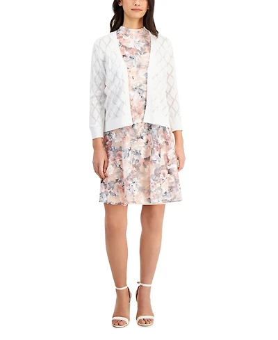 Robbie Bee Women's Open-Front Long-Sleeve Shrug