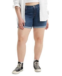 Levi's Trendy Plus Mid-Length Stretch Denim Shorts