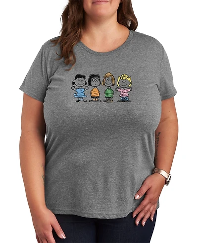 Hybrid Apparel Trendy Plus Peanuts Graphic T-shirt
