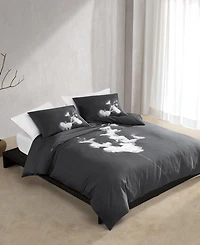 Calvin Klein Orchid Cotton Sateen 3 Piece Duvet Cover Set, King