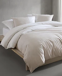 Calvin Klein Ikat Pinstripe Cotton Percale 3 Piece Comforter Set, King