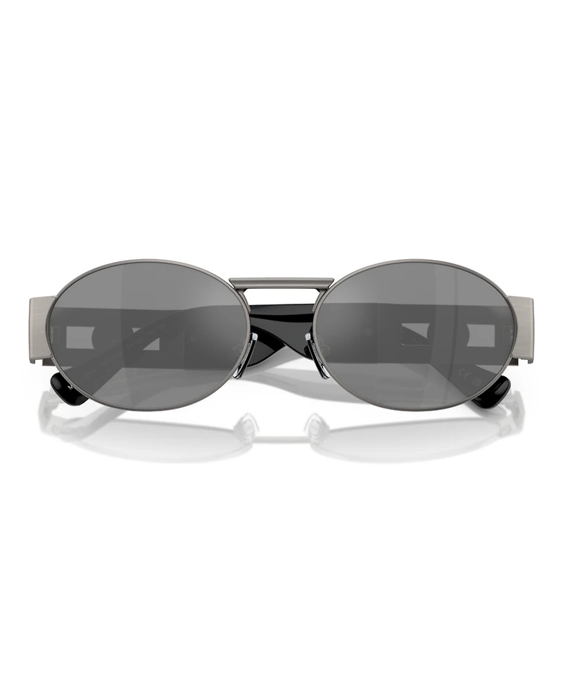 Versace Unisex Metal Oval Sunglasses, VE2264
