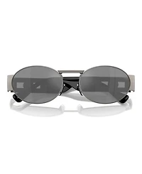 Versace Unisex Metal Oval Sunglasses, VE2264
