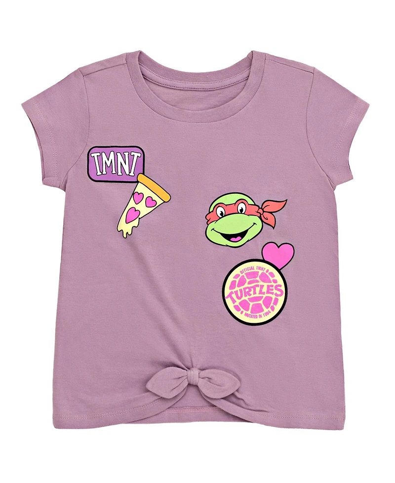 Teenage Mutant Ninja Turtles Toddler Girls Leonardo Michelangelo Raphael 2 Pack T-Shirts