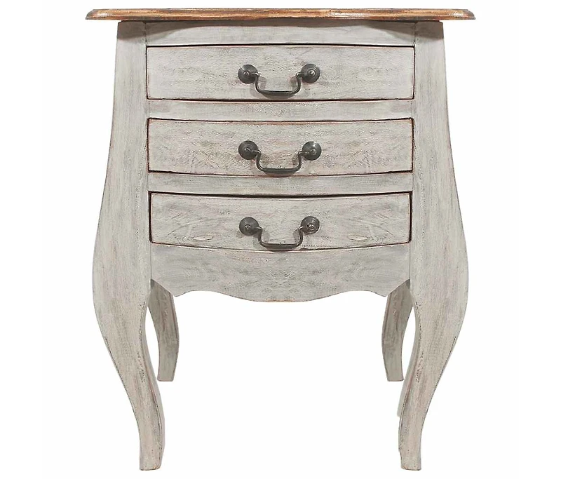 vidaXL Bedside Cabinet Solid Mahogany Wood 18.9"x13.8"x25.2"