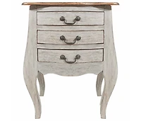 vidaXL Bedside Cabinet Solid Mahogany Wood 18.9"x13.8"x25.2"