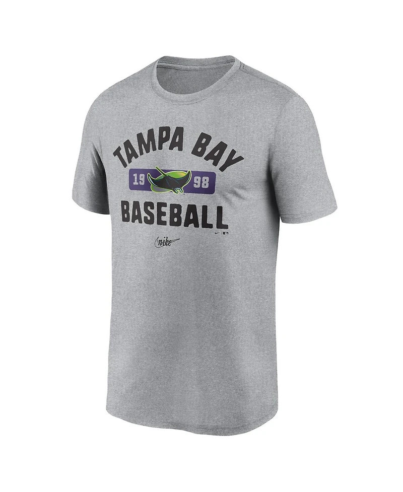 Men's Nike Heather Gray Tampa Bay Rays Legend T-shirt