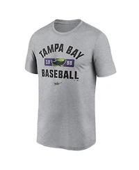 Men's Nike Heather Gray Tampa Bay Rays Legend T-shirt