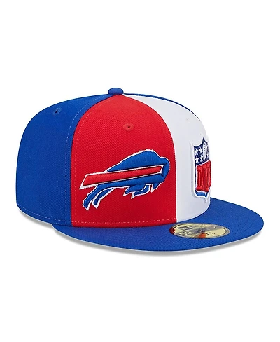 Men's New Era Red, Royal Buffalo Bills 2023 Sideline 59FIFTY Fitted Hat