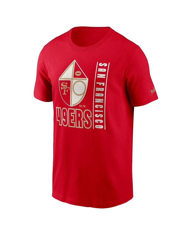 Men's Nike Scarlet San Francisco 49ers Lockup Essential T-shirt