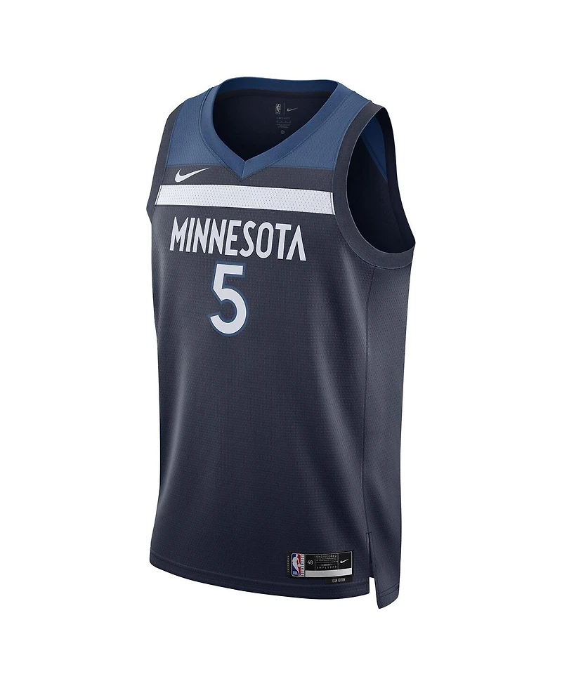 Men's and Women's Nike Anthony Edwards Navy Minnesota Timberwolves Swingman Jersey - Icon Edition