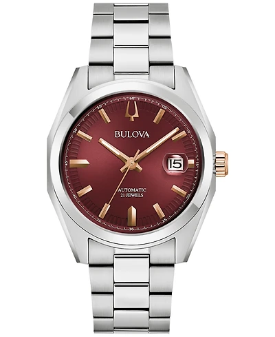Bulova Men's Automatic Surveyor Stainless Steel Bracelet Watch 39mm