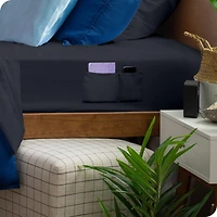 Bare Home Double Brushed Dual Pocket Fitted Sheet King