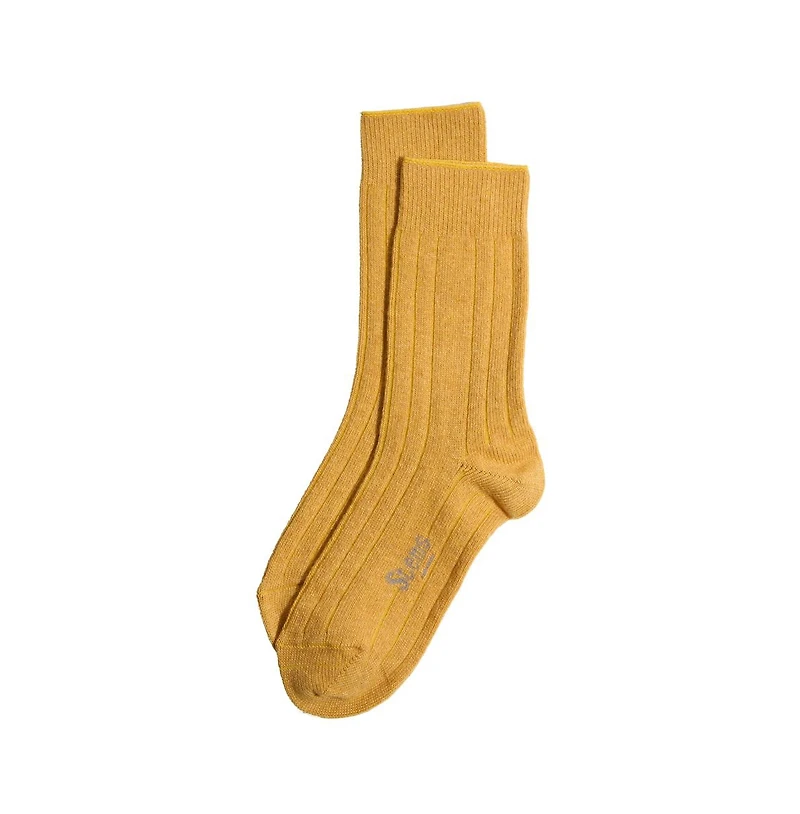 Stems Women's Lux Italian Wool Cashmere Crew Socks