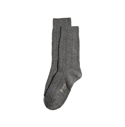 Stems Women's Lux Italian Wool Cashmere Crew Socks