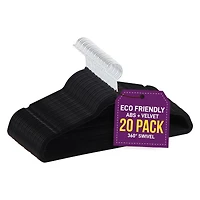 Bakken- Swiss Lifemaster Premium Quality Velvet Non-Slip Clothes Hangers