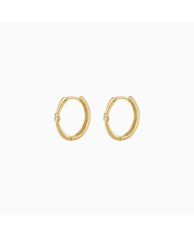 Bearfruit Jewelry Sterling Silver 18k Gold Plated Hannah Tangled Hoop Earrings