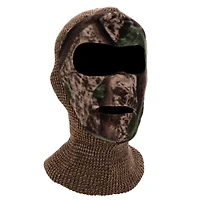 Muk Luks Men's Quietwear Knit And Fleece Patented Mask, Duck Brown, One