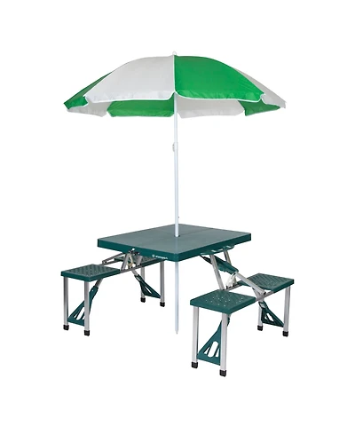 Stan sport Picnic Table and Umbrella Combo - Green