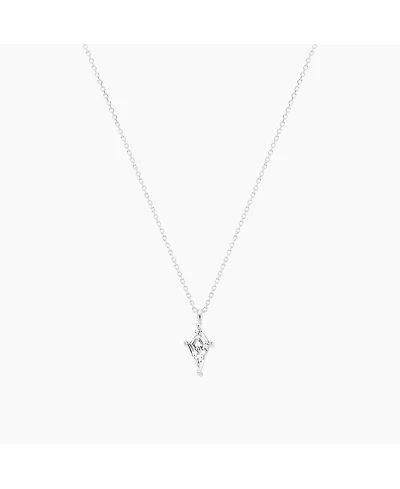 Sterling Silver Lainie Solitaire Pendant Necklace
