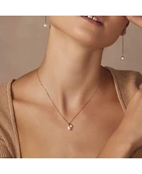Sterling Silver 18k Gold Plated Maisie Duo Cultured Pearl Pendant Necklace