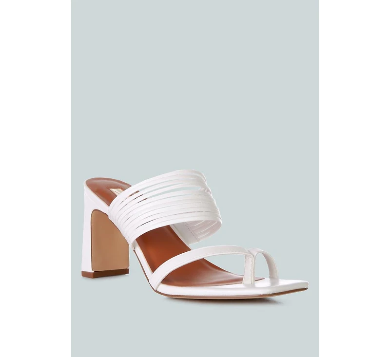 Follow Me Mid Block Heel Sandals