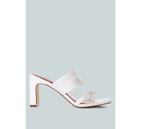 Follow Me Mid Block Heel Sandals