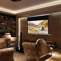 Instahibit 72" 16:9 4K Manual Projection Screen Pull Down Projector Home Movie