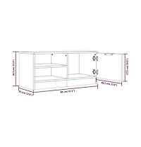 Tv Stand Sonoma Oak 31.5"x13.8"x14.4" Engineered Wood