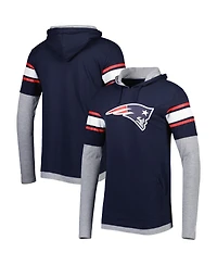 Men's New Era Navy New England Patriots Long Sleeve Hoodie T-shirt