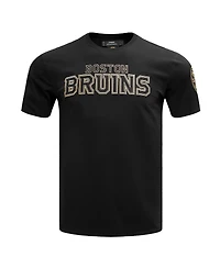 Men's Pro Standard Black Boston Bruins Wordmark T-shirt