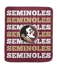 Pegasus Home Fashions Florida State Seminoles 60'' x 70'' Logo Wordmark Plush Blanket