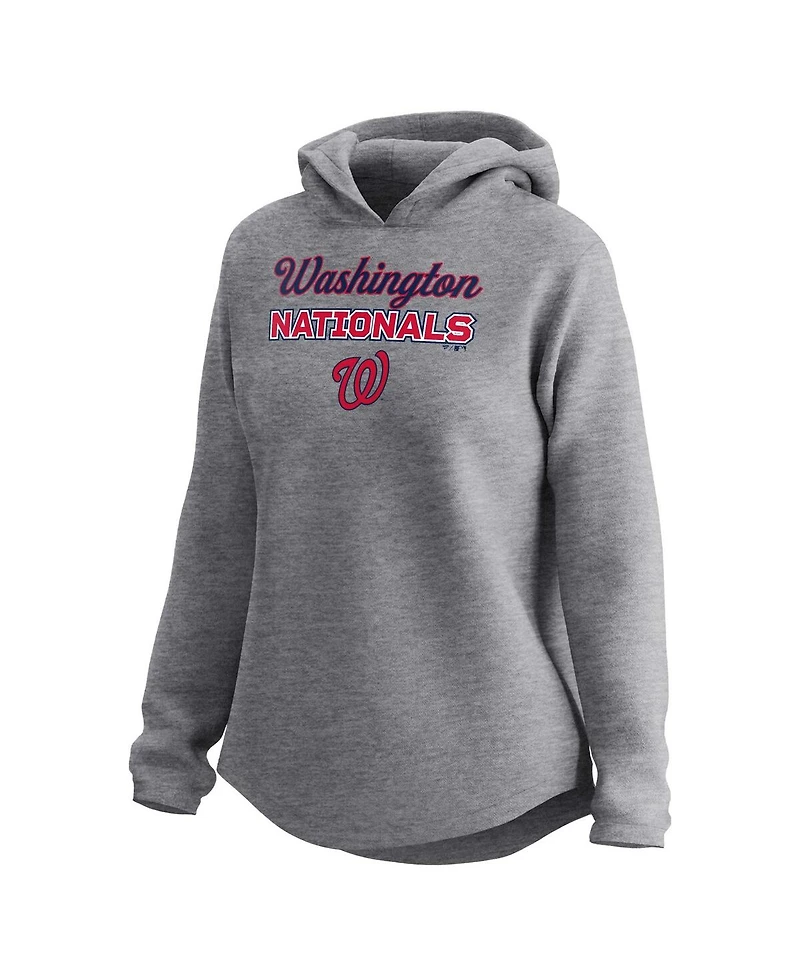 Women's Fanatics Gray Washington Nationals Legacy Pullover Hoodie and Sweatpants Set