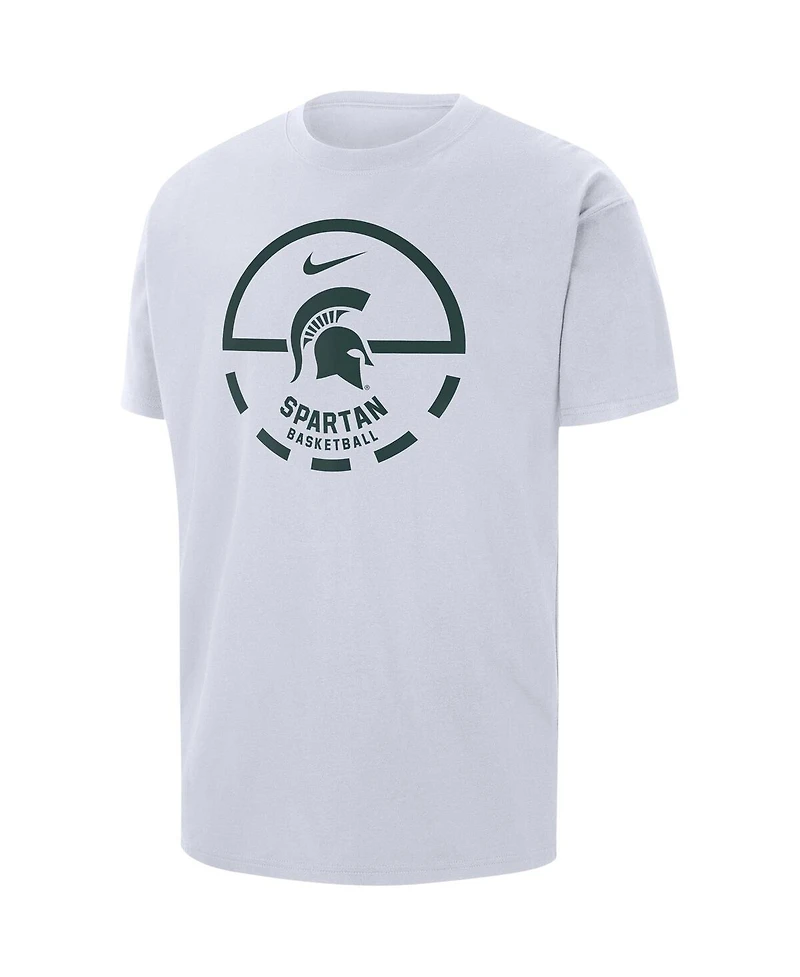 Men's Nike White Michigan State Spartans Free Throw Basketball T-shirt