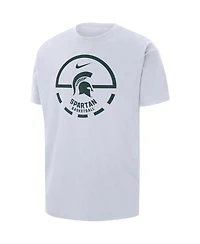 Men's Nike White Michigan State Spartans Free Throw Basketball T-shirt