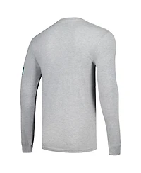 Men's Starter Heather Gray Jacksonville Jaguars Halftime Long Sleeve T-shirt