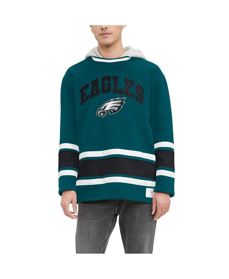 Men's Tommy Hilfiger Midnight Green Philadelphia Eagles Ivan Fashion Pullover Hoodie