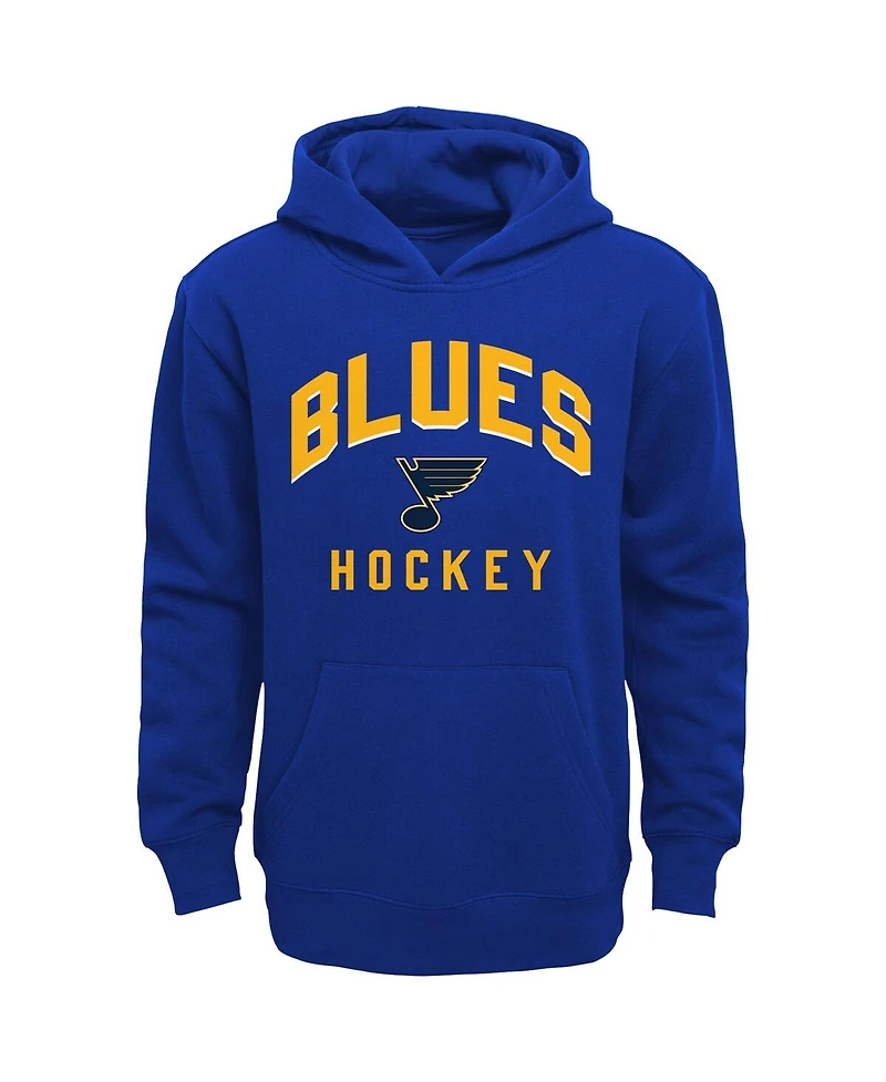 Toddler Boys Blue, Heather Gray St. Louis Blues Play by Play Pullover Hoodie and Pants Set