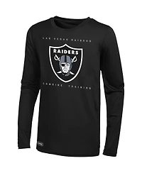 Men's Black Las Vegas Raiders Side Drill Long Sleeve T-shirt