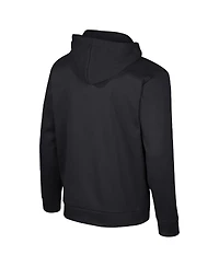 Men's Colosseum Black Iowa Hawkeyes Quarter-Zip Hoodie