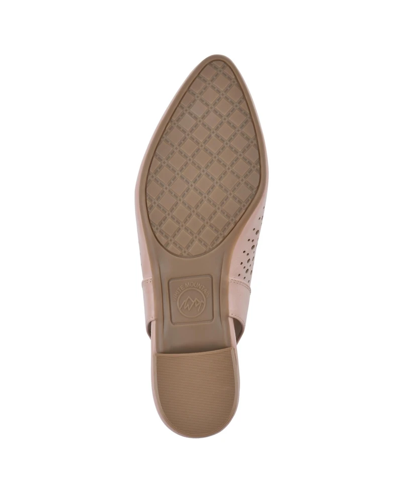 White Mountain Women's Boronic Block Heel Slingbacks