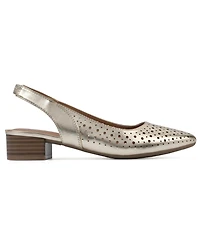 White Mountain Women's Boronic Block Heel Slingbacks