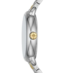 kate spade new york Women's Lily Avenue Three Hand Two-Tone Stainless Steel Watch 34mm