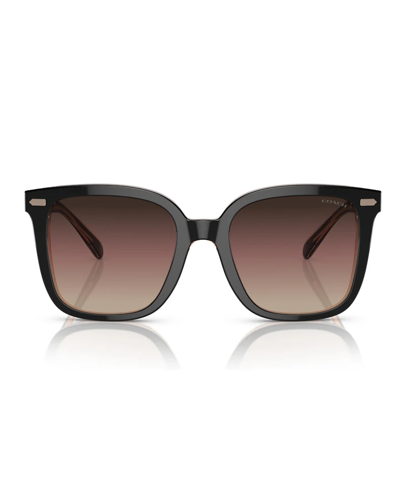 Coach Women's CL919 Low Bridge Fit Sunglasses, Gradient HC8381F