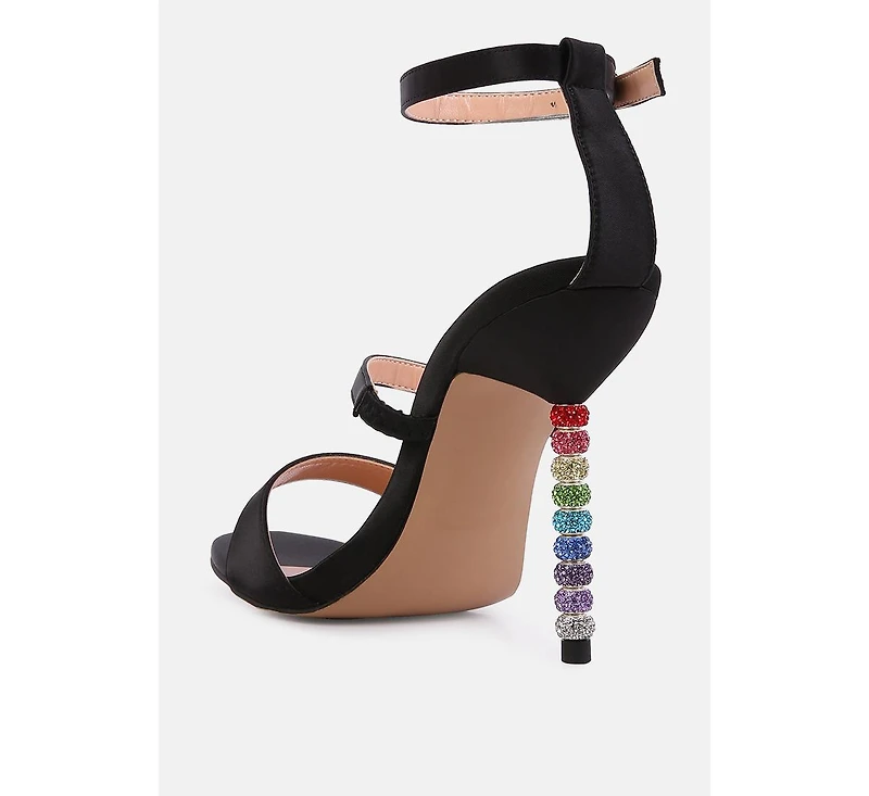 Womens Lawsuit Ankle Strap Fantasy Heel Sandals