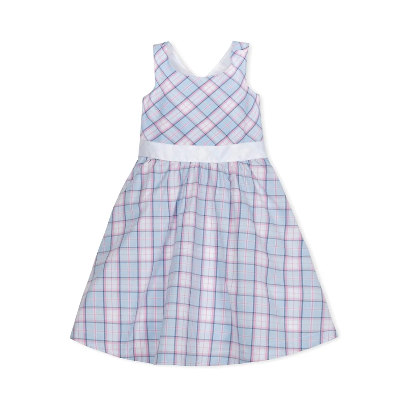 Hope & Henry Toddler Girls Sleeveless Special Occasion Party Dress with Cross Back Detail