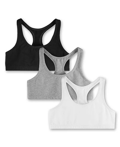 Mightly Girls Fair Trade Organic Cotton Sports Bras 3-pack